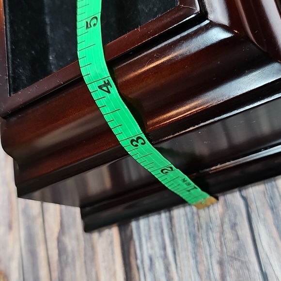 VINTAGE BOMBAY MAHOGANY WOOD VALET ORGANIZER JEWELRY BOX - Picture 16 of 16